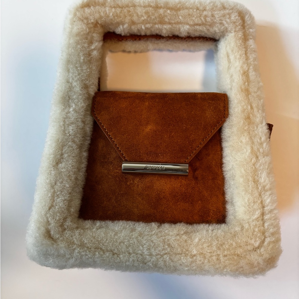 Jonathan Simkhai Beau Mini Shearling Box Shoulder Bag